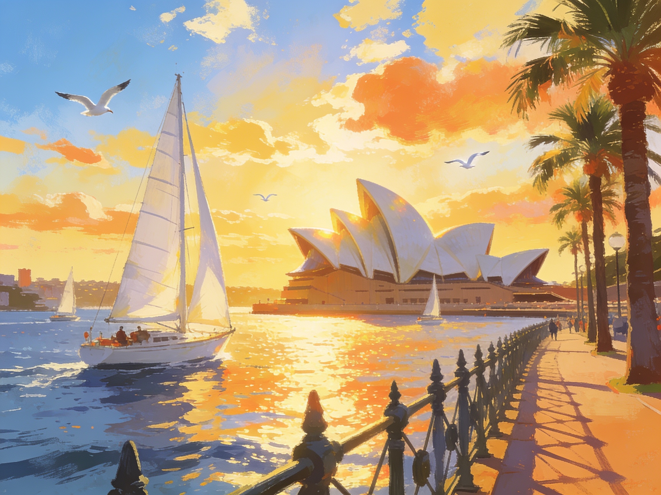 A sunny Sydney afternoon by the harbour